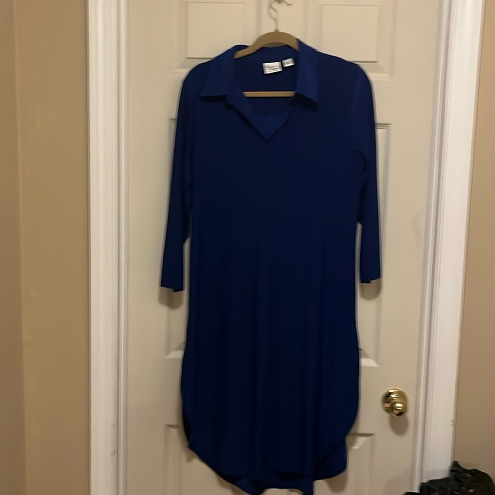 Long tunic.  Blue.